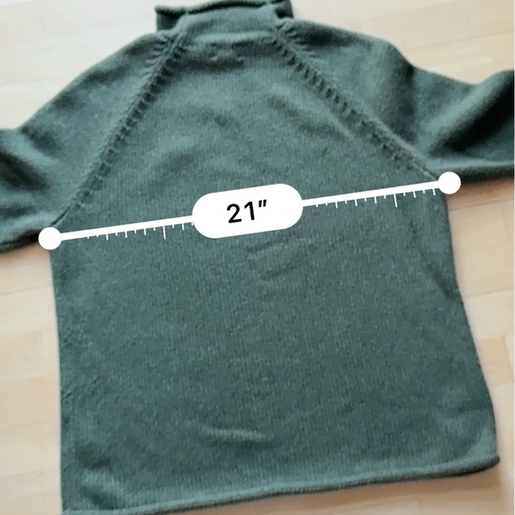 J. Crew 1988 Rollneck Unisex Sweater in Cotton in Heather Moss Green - Picture 10 of 11